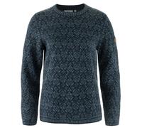 Fjällräven - Women's Snow Round Neck Sweater - Wool jumper size L, blue