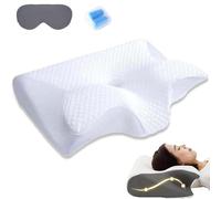 fjaldjfu Airway Pro Sleep Apnea Pillow, 2025 New Upgrade Sleep Apnea Relief Cervical Pillow, Memory Orthopedics Pillow for Side, Stomach, And Back Sleepers, Ergonomic Contoured Design (BLACK)