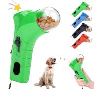fjaldjfu Cat Treat Shooter, Pet Dog Food Catapult, Handheld Pet Feeding Interactive Toys, Pet Treat Launcher for Cat Dog, Interactive Pet Feeding Toys for Dog Cat Exercise Training (Green-C)