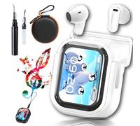 fjaldjfu NE20 Earbuds, 2025 NE20 Translation Earbuds, Bluetooth V6.0 Earphones AI Translator Ear Buds OWS LCD Touch Screen Sport Wireless Headphones HD Stereo Sound Longlife IPX6 Water-Resistant (B)