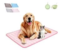 fjaldjfu Pet Cooling Mat, 2026 New Summer Multiple Specifications Cooling Mat for Dogs, reusable Durable Cat Cool Blanket for Indoor and Outdoor on the Go or in the Car (pink, XS)