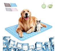 fjaldjfu Pet Cooling Mat, 2026 New Summer Multiple Specifications Cooling Mat for Dogs, reusable Durable Cat Cool Blanket for Indoor and Outdoor on the Go or in the Car (blue, S)