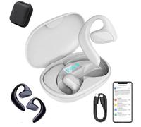 fjaldjfu Talkbuds Translator, Qinux Talkbuds, Ai Translation Earbuds Real Time, High-End Business Wireless Bluetooth Headphones for Travel Business Learning, 144 Languages & Accents (White)