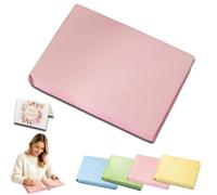 fjaldjfu Thickened Color Brick Notebook, A5 PU Leather Hardcover Journal, 720 Pages Thick Bleedproof Paper, with Ribbon Bookmark Pen Holder, for Office School Travel Gift (pink)