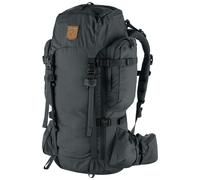Fjall Raven - 55L hiking backpack - Kajka 55 M/L Coal Black in Nylon Black one size