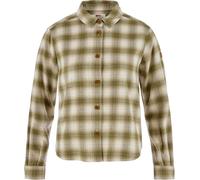 Fjall Raven - Cotton check shirt - Övik Boxy Flannel Shirt W Green Chalk White for Women - Size M - Beige Beige M
