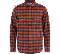 Fjall Raven - Cotton check shirt - Skog Relaxed Shirt M Autumn Leaf Wood Brown for Men - Size L - Orange Orange L