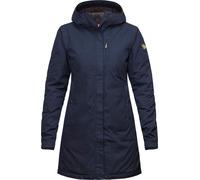 Fjallraven W Kiruna Padded Parka Dark Navy, Size L - G-1000® Casual Coat, Color Blue