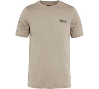 Fjall Raven - Lightweight merino wool hiking T-shirt - Abisko Wool Logo SS M Light Fossil for Men in Wool - Size XL - Beige Beige XL