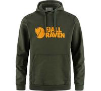 Fjall Raven - Men's cotton hoodie - Fjällräven Logo Hoodie M Deep Forest for Men - Size L - Green Green L