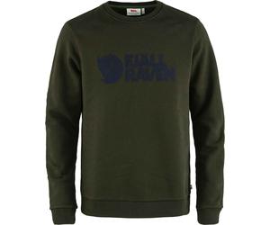 Fjall Raven - Men's organic cotton sweatshirt - Fjällräven Logo Sweater M Deep Forest for Men - Size S - Green Green S