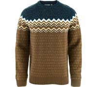 Fjall Raven - Men's wool jumper - Övik Knit Sweater M Dark Oak Navy for Men in Wool - Size L - Brown Brown L