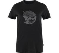 Fjall Raven - Merino wool T-shirt - Abisko Wool Fox SS W Black - Iron Grey for Women in Wool - Size M Black M