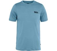 Fjällräven Abisko Wool Logo Short Sleeve T-shirt Blue S Man
