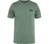 Fjällräven Abisko Wool Logo Short Sleeve T-shirt Green L Man