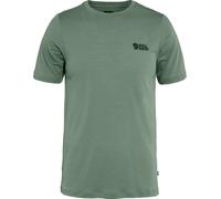 Fjällräven Abisko Wool Logo Short Sleeve T-shirt Green M Man