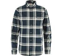 Fjall Raven - Organic cotton shirt - Övik Lite Flannel Shirt M Dark Navy Chalk White for Men - Size M Navy M