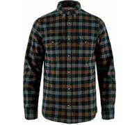 Fjall Raven - Organic cotton Shirt - Skog Shirt M Dark Navy-Dark Oak for Men - Size L - Grey Grey L