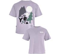 Fjall Raven - Organic cotton T-shirt - Forest Walk Tee W Lavender Mist for Women - Size M - Purple Purple M