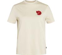 Fjall Raven - Short-sleeved T-shirt - Fox Boxy Logo Tee W Chalk White for Women - Size S White S