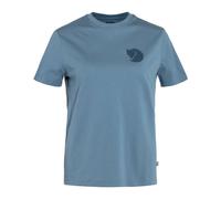 Fjall Raven - Short-sleeved T-shirt - Fox Boxy Logo Tee W Dawn Blue for Women - Size L Blue L
