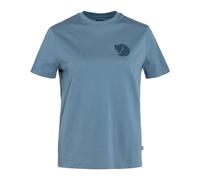 Fjall Raven - Short-sleeved T-shirt - Fox Boxy Logo Tee W Dawn Blue for Women - Size S Blue S