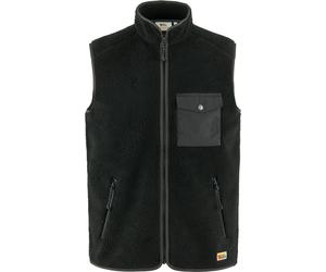 Fjall Raven - Sleeveless fleece jacket - Vardag Pile Fleece Vest M Black Dark Grey for Men in Recycled Polyester - Size L Black L