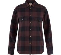 Fjall Raven - Thick cotton shirt - Övik Heavy Flannel Shirt W Black Oak Black for Women - Size S - Brown Brown S