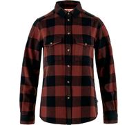 Fjall Raven - Thick cotton Shirt - Övik Heavy Flannel Shirt W Dark Navy-Maroon for Women - Size S - Brown Brown S