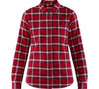Fjall Raven - Thick organic cotton shirt - Övik Flannel Shirt W Deep Red for Women in Recycled Polyester - Size S Red S