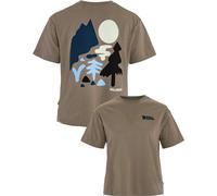 Fjall Raven - Urban T-shirt in organic cotton - Forest Walk Tee W Suede Brown for Women - Size S Brown S