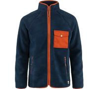 Fjallraven M Vardag Pile Fleece Navy - Autum Leaf, Size XL - Mens G-1000® Fleece Jacket, Color Blue