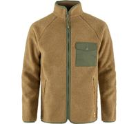 Fjall Raven - Warm fleece jacket - Vardag Pile Fleece M Buckwheat Brown Laurel Green for Men in Recycled Polyester - Size M Brown M