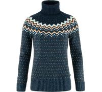 Fjall Raven - Women's Wool Jumper - Övik Knit Roller Neck W Navy-Dark Navy for Women in Wool - Size S Navy S