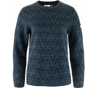 Fjall Raven - Women's wool jumper - Snow Round Neck Sweater W Dark Navy for Women in Wool - Size S Navy S