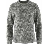 Fjall Raven - Women's wool jumper - Snow Round Neck Sweater W Grey for Women in Wool - Size S Grey S