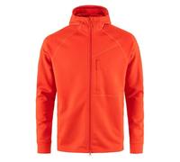 FJALLRAVEN 12600228-214 Abisko Grid Fleece Hoodie M Sweatshirt Men's Flame Orange Size M
