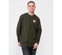 Fjallraven 1960 Logo Badge Mens Sweatshirt - Deep Forest 662 - Deep Forest 662 - L