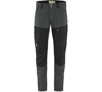 Fjallraven 81152R-030-550 Abisko Midsummer TRS M Reg Pants Men's Dark Grey-Black Size 52