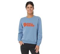 Fjallraven 84143-543-243 Fjällräven Logo Sweater W Sweatshirt Women's Dawn Blue-Terracotta Brown Size XL