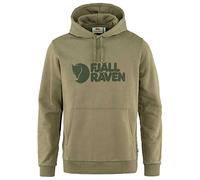 Fjällräven Logo Hoodie Greyish Green - L