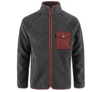 FJALLRAVEN 84158-030-352 Vardag Pile Fleece M Sweatshirt Men's Dark Grey-Maroon Size XXL