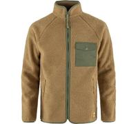 FJALLRAVEN 84158-232-625 Vardag Pile Fleece M Sweatshirt Men's Buckwheat Brown-Laurel Green Size XS