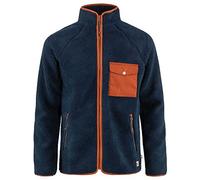 Fjall Raven - Sweatshirts - Vardag Pile Fleece M Navy Autumn Leaf for Men, in Recycled Polyester L