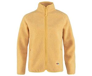 Fjallraven 84789-133 Vardag Pile Fleece W Sweatshirt Women's Mais Yellow Size M