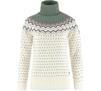 Fjallraven 84792-113-614 Övik Knit Roller Neck W Sweatshirt Women's Chalk White-Patina Green Size XS