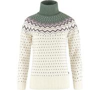 FJALLRAVEN 84792-113-614 Övik Knit Roller Neck W Sweatshirt Women's Chalk White-Patina Green Size XXS