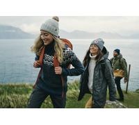 FJALLRAVEN 84792-232-113 Övik Knit Roller Neck W Sweatshirt Women's Buckwheat Brown-Chalk White Size L