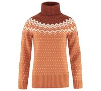 Fjallraven 84792-242-215 Övik Knit Roller Neck W/Övik Knit Roller Neck W Sweatshirt Women's Desert Brown-Autumn Leaf Size L