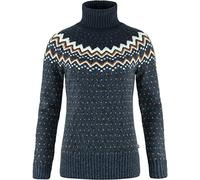 Fjallraven 84792-560-555 Övik Knit Roller Neck W Sweatshirt Women's Navy-Dark Navy Size XL